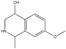 4-Isoquinolinol,1,2,3,4-tetrahydro-7-methoxy-1-methyl-(9CI) 结构式