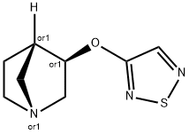 1-Azabicyclo[2.2.1]heptane,3-(1,2,5-thiadiazol-3-yloxy)-,(1R,3R,4S)-rel-(9CI) 结构式