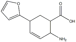 3-Cyclohexene-1-carboxylicacid,2-amino-5-(2-furanyl)-(9CI) 结构式