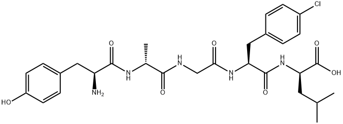 enkephalin-Leu, (Ala(2)-Cl-Phe(4))- 结构式