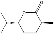 2H-Pyran-2-one,tetrahydro-3-methyl-6-(1-methylethyl)-,(3R,6S)-rel-(9CI) 结构式