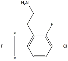 2-(3-chloro-2-fluoro-6-(trifluoromethyl)phenyl)ethanamine 结构式