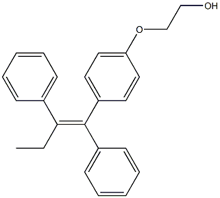 (Z)-2-(4-(1,2-二苯基丁-1-烯-1-基)苯氧基)乙醇 结构式
