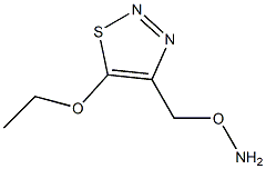 1,2,3-Thiadiazole,4-[(aminooxy)methyl]-5-ethoxy-(9CI) 结构式