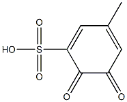 1,3-Cyclohexadiene-1-sulfonicacid,3-methyl-5,6-dioxo-(9CI) 结构式