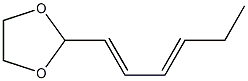 1,3-Dioxolane,2-(1,3-hexadienyl)-(9CI) 结构式