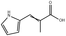 2-Propenoicacid,2-methyl-3-(1H-pyrrol-2-yl)-(9CI) 结构式