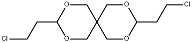 (6CI,7CI,8CI,9CI)-3,9-双(2-氯乙基)-2,4,8,10-四氧杂螺[5.5]十一烷 结构式