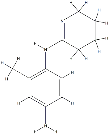 1,4-Benzenediamine,2-methyl-N1-(3,4,5,6-tetrahydro-2-pyridinyl)-(9CI) 结构式