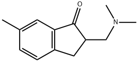 1H-Inden-1-one,2-[(dimethylamino)methyl]-2,3-dihydro-6-methyl-(9CI) 结构式