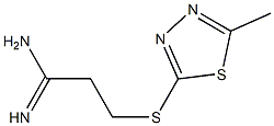 Propanimidamide,3-[(5-methyl-1,3,4-thiadiazol-2-yl)thio]-(9CI) 结构式