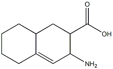 2-Naphthalenecarboxylicacid,3-amino-1,2,3,5,6,7,8,8a-octahydro-(9CI) 结构式