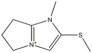 5H-Pyrrolo[1,2-a]imidazolium,6,7-dihydro-1-methyl-2-(methylthio)-(9CI) 结构式