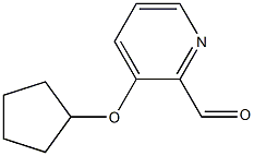 2-Pyridinecarboxaldehyde,3-(cyclopentyloxy)-(9CI) 结构式