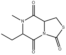 3H-Thiazolo[3,4-a]pyrazine-3,5,8-trione,6-ethyltetrahydro-7-methyl-(9CI) 结构式
