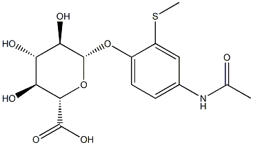 3-thiomethylparacetamol glucuronide 结构式