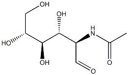 D-Galactose, 2-(acetylamino)-2-deoxy-, homopolymer 结构式