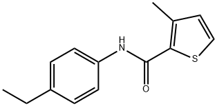 2-Thiophenecarboxamide,N-(4-ethylphenyl)-3-methyl-(9CI) 结构式