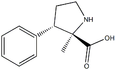 D-Proline, 2-methyl-3-phenyl-, (3S)-rel- (9CI) 结构式
