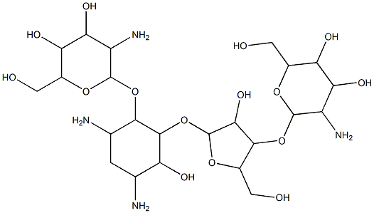 6-去氨基-6-羟基巴龙霉素 结构式