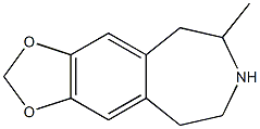 5H-1,3-Dioxolo[4,5-h][3]benzazepine,6,7,8,9-tetrahydro-6-methyl-(9CI) 结构式