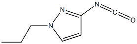 1H-Pyrazole,3-isocyanato-1-propyl-(9CI) 结构式