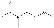 Propanethioamide,N-(2-methoxyethyl)-N-methyl-(9CI) 结构式