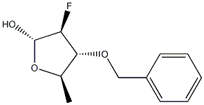 alpha-D-Arabinofuranose, 2,5-dideoxy-2-fluoro-3-O-(phenylmethyl)- (9CI) 结构式