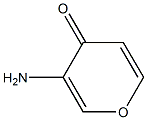 4H-Pyran-4-one,3-amino-(9CI) 结构式