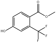 4-羟基-2-(三氟甲基)苯甲酸甲酯 结构式