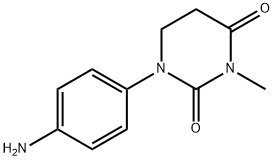 2,4(1H,3H)-Pyrimidinedione,1-(4-aminophenyl)dihydro-3-methyl-(9CI) 结构式