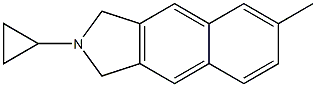 1H-Benz[f]isoindole,2-cyclopropyl-2,3-dihydro-6-methyl-(9CI) 结构式