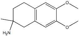 2-Naphthalenamine,1,2,3,4-tetrahydro-6,7-dimethoxy-2-methyl-(9CI) 结构式