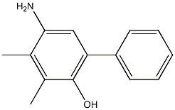 [1,1-Biphenyl]-2-ol,5-amino-3,4-dimethyl-(9CI) 结构式