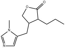 2(3H)-Furanone,dihydro-4-[(1-methyl-1H-imidazol-5-yl)methyl]-3-propyl-(9CI) 结构式