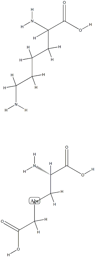 赖氨酸羧甲基半胱氨酸盐 结构式