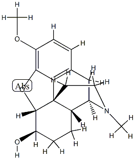 (-)-Dihydroisocodeine 结构式