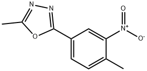1,3,4-Oxadiazole,2-methyl-5-(4-methyl-3-nitrophenyl)-(9CI) 结构式
