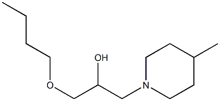 1-Piperidineethanol,alpha-(butoxymethyl)-4-methyl-(9CI) 结构式