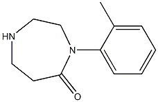 5H-1,4-Diazepin-5-one,hexahydro-4-(2-methylphenyl)-(9CI) 结构式