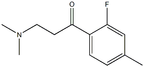 1-Propanone,3-(dimethylamino)-1-(2-fluoro-4-methylphenyl)-(9CI) 结构式