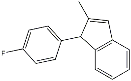 1H-Indene,1-(4-fluorophenyl)-2-methyl-(9CI) 结构式