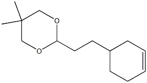 1,3-Dioxane,2-[2-(3-cyclohexen-1-yl)ethyl]-5,5-dimethyl-(9CI) 结构式