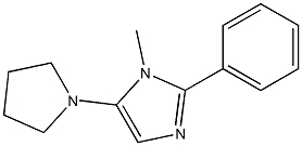 1H-Imidazole,1-methyl-2-phenyl-5-(1-pyrrolidinyl)-(9CI) 结构式