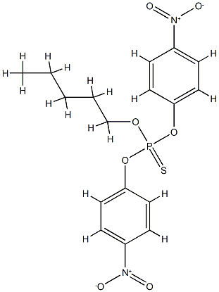 bis(4-nitrophenoxy)-pentoxy-sulfanylidene-phosphorane 结构式