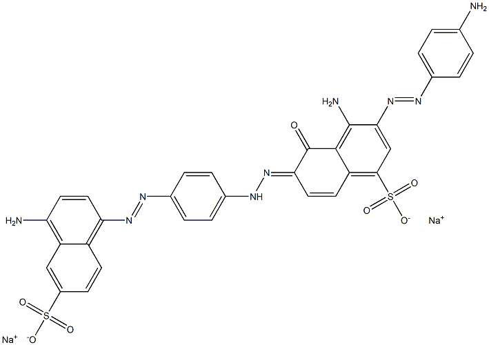 DISODIUM,(6E)-4-AMINO-3-[(4-AMINOPHENYL)DIAZENYL]-6-[[4-[(4-AMINO-6-SULFONATONAPHTHALEN-1-YL)DIAZENY 结构式