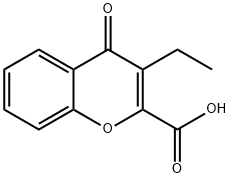 4H-1-Benzopyran-2-carboxylicacid,3-ethyl-4-oxo-(8CI) 结构式