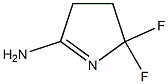 1-Pyrroline,2-amino-5,5-difluoro-(8CI) 结构式