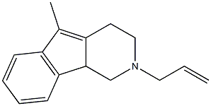 1H-Indeno[1,2-c]pyridine,2-allyl-2,3,4,9b-tetrahydro-5-methyl-(8CI) 结构式