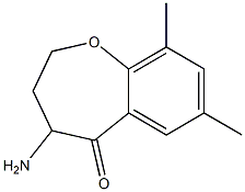 1-Benzoxepin-5(2H)-one,4-amino-3,4-dihydro-7,9-dimethyl-(8CI) 结构式